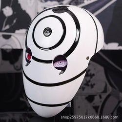 Obito Cosplay Mask: High Gloss Akatsuki Anime Prop