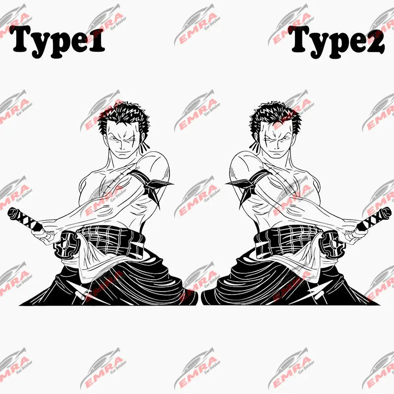 Japanese Anime Car Sticker Cartoon Character External Accessories Big Picture Sports Style Die Cutting Vinyl Decals (ONLINE ORDER ONLY)