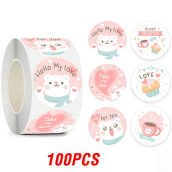 100-500pcs  Cute Reward Stickers Animal Sticker for Kid Classic Toy Gift Decor School Teacher Encouragement Sticker (ONLINE ORDER ONLY)