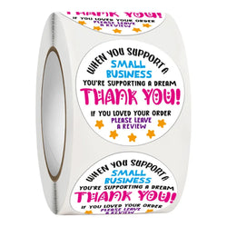 500Pcs Food Delivery Packaging Thank You Stickers Rainbow Gift Sealing Adhesive (Online Order Only)