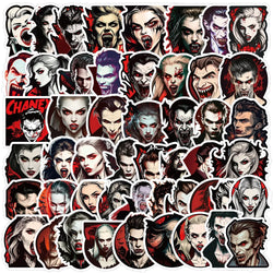 Horror Vampire Cartoon Stickers for Phone Laptop Luggage Skateboard Decals (Online Order Only)