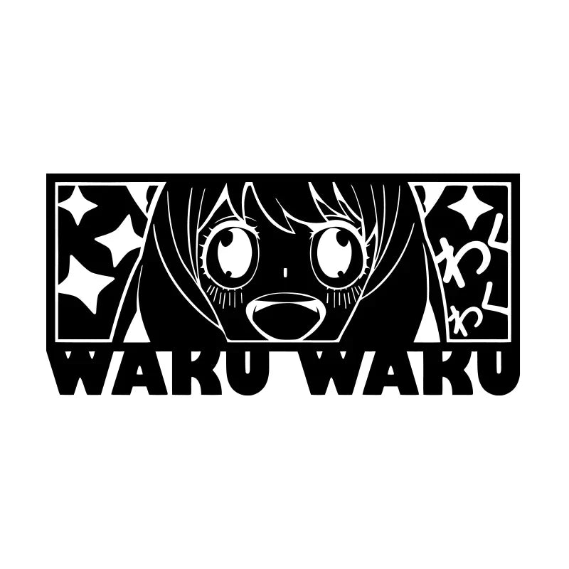 Japanese Anime Car Sticker Window Decoration Anime Star Girl Stickers Laptop Computer External Accessori Die cutting Vinyl Decal (ONLINE ORDER ONLY)