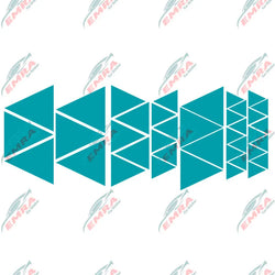 Angular Shape Sticker For Car Motorcycle Sticker Decoration Side Camouflage Kit Wrap Camo Tuning Styling Waterproof Vinyl Decals (ONLINE ORDER ONLY)