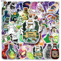 Cartoon Magic Potion Stickers Pack - Aesthetic Graffiti Decals for Phone & Luggage (ONLINE ORDER ONLY)