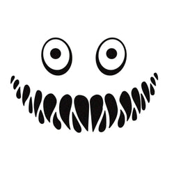 Car Personalized Smiling Face Halloween Stickers Vinyl Window Windshield Body Side Decoration Accessories Car Sticker (Online Order Only)
