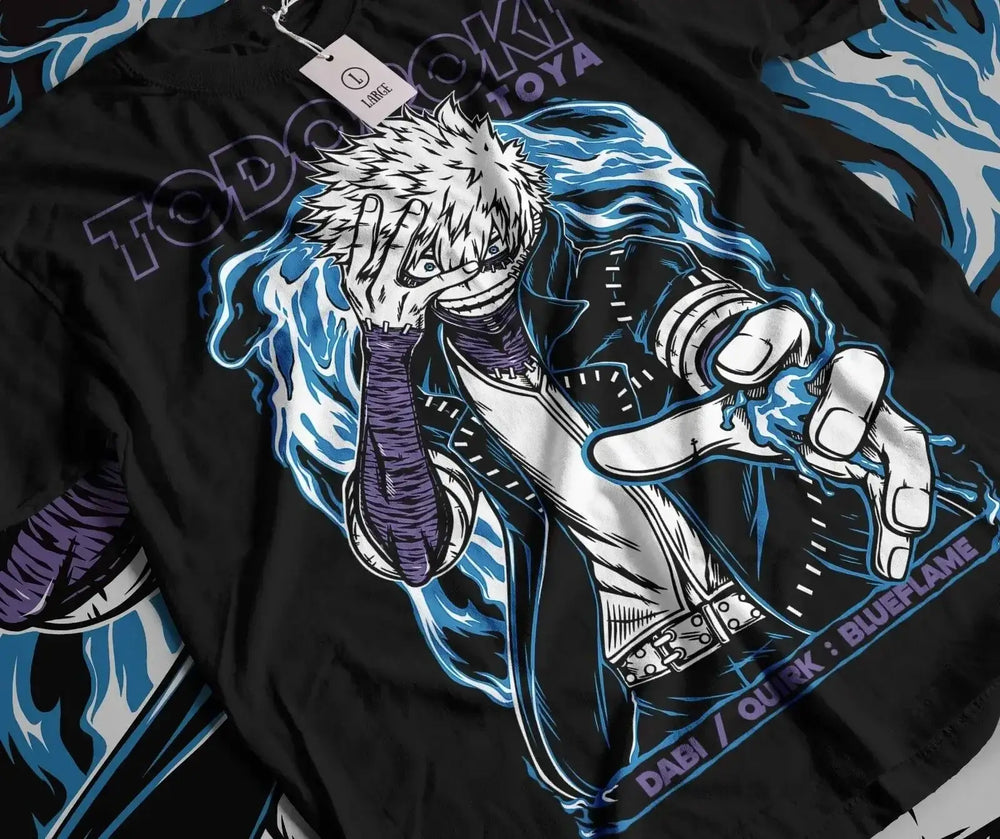 Dabi T-Shirt: Toya Todoroki Boku No Hero Anime Top (ONLINE ORDER ONLY)