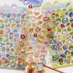 Cute 3D Kawaii Stickers for Phone, Luggage, Motorcycle, Laptop, Suitcase Decals (Online Order Only)