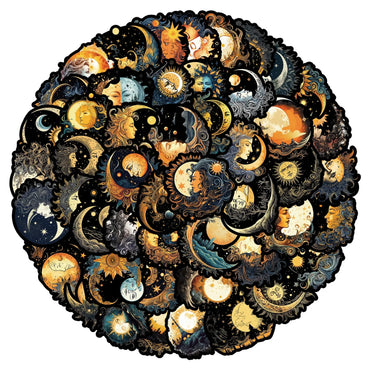10/50pcs Aesthetic Gothic Sun Moon Stickers Aesthetic Decals for Guitar Laptop Luggage Water Bottle Fridge Motorcycle Skateboard (ONLINE ORDER ONLY)
