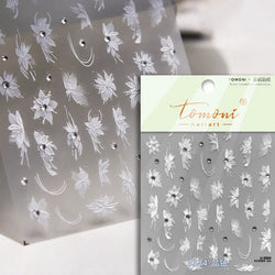Bronzing Jelly Laser Snowflake Christmas Hot 5D Soft Embossed Relief Self Adhesive Nail Art Decoration Sticker 3D Manicure Decal (ONLINE ORDER ONLY)
