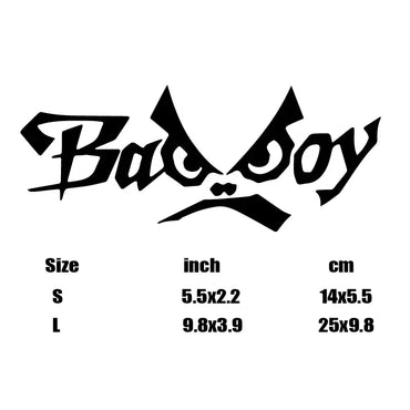 "BAD BOY" Stickers,Car Body Fun Decorative Stickers, Electric Car Motorcycle Waterproof Creative Decorative Stickers (ONLINE ORDER ONLY)