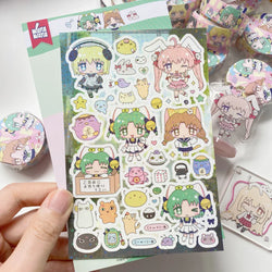 Cute Character Sticker for Scrapbook, DIY Crafts, Journal, Planner, Phone, Laptop, Luggage (Online Order Only)