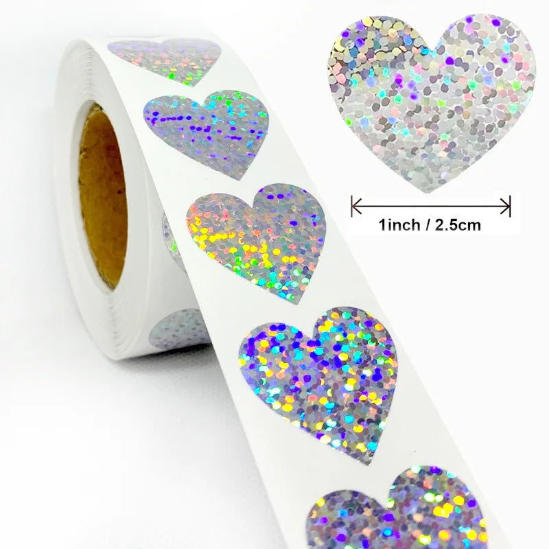 100-500PCS New Star Stickers Roll Small Packaging Pack Stickers Photocard Decor Heart Home Made Rolling Sticker TZ304 (ONLINE ORDER ONLY)