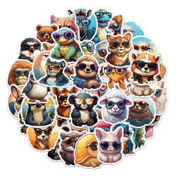 Cute Cartoon Animal Stickers for Laptop, Motorcycle, Luggage, Snowboard, Fridge - 10/30/55pcs (ONLINE ORDER ONLY)