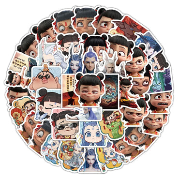 10/40/80PCS NE ZHA: I AM THE DESTINY Stickers Cartoon Movie Sticker Animation Decals Luggage Laptop Guitar Decoration Meme Toy (ONLINE ORDER ONLY)