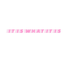 Text It Is What It Is for Car Sticker Decoration Windshield Banner Individuation External Accessories Waterproof Vinyl Decals (ONLINE ORDER ONLY)