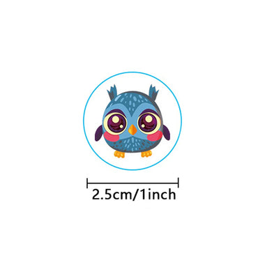 100-500pcs Owl Animal Sticker Reward Sticker Party DIY Gift Decoration Seal Label Children's Toys Office Stationery (ONLINE ORDER ONLY)