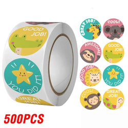 100-500pcs Cartoon Animation Children's Toy Sticker School Classroom Training Motivational Stickers Stationery Labels (ONLINE ORDER ONLY)