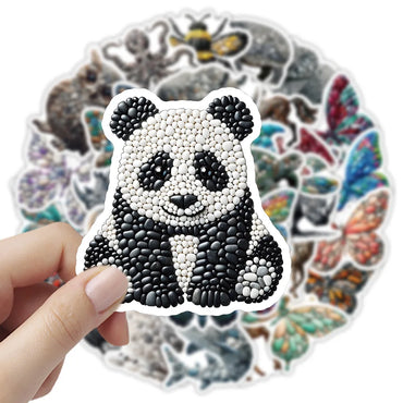 10/30/54PCS Stone Art Stickers Animal Creative Sticker Fridge Luggage Laptop Phone Guitar Car Bike Skateboard Graffifi Decals (ONLINE ORDER ONLY)