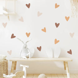 Boho Cute Heart Watercolor Vinyl Wall Sticker Decals Kids Nursery Decor (Online Order Only)