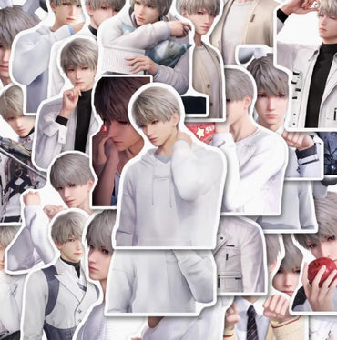 10/48Pcs Love & Deepspace Xavier Stickers for Phone, Laptop, Notebook DIY Decoration (Online Order Only)