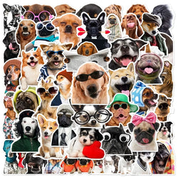 10/30/50PCS Kawaii Dog Hat PVC Sticker Aesthetic DIY Decoration Scrapbooking Accessories Stationery School Supplies for Kids (ONLINE ORDER ONLY)