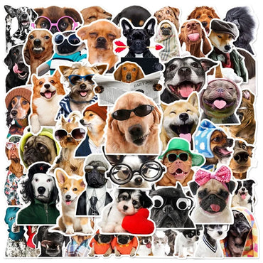 10/30/50PCS Kawaii Dog Hat PVC Sticker Aesthetic DIY Decoration Scrapbooking Accessories Stationery School Supplies for Kids (ONLINE ORDER ONLY)