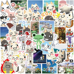 50Pcs Inoue Toro Cat Stickers Funny Kawaii Cartoon Cute Meme Sticker Vinyl Waterproof Graffiti Decal for Laptop Phone Guitar (ONLINE ORDER ONLY)