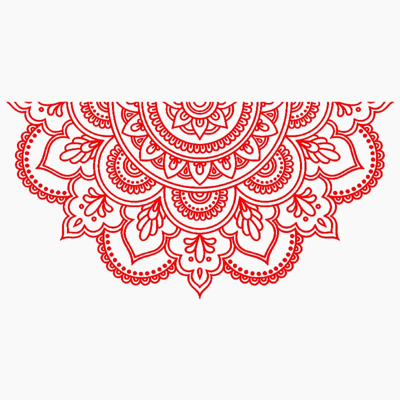 Half Mandala Car Sticker Decoration Window Bodywork Styling Motorcycle Accessories Die Cutting Vinyl Decals (ONLINE ORDER ONLY)