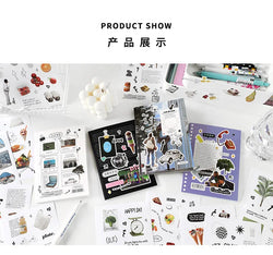 20 Sheets Future Expectation Series Stickers Book Scrapbooking Journal Creative Stationery DIY Decorative Stickers Aesthetic (ONLINE ORDER ONLY)