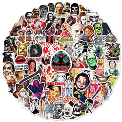 Horror Thriller Stickers 10/50/100pcs for Phone, Helmet, Laptop, Skateboard (ONLINE ORDER ONLY)