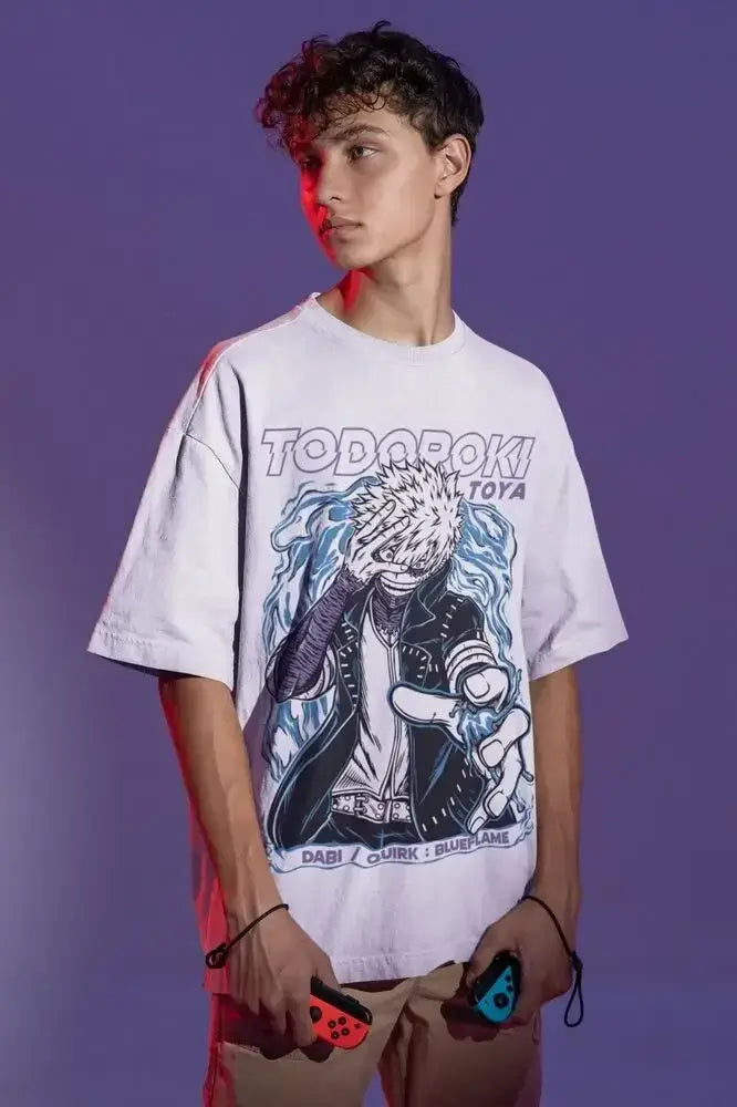 Dabi T-Shirt: Toya Todoroki Boku No Hero Anime Top (ONLINE ORDER ONLY)