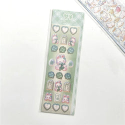 Korean ins Cute Angel Rabbit Sticker Scrapbooking Idol DIY Album Decoration Sticker Aesthetic Personalized Kawaii Stationery (ONLINE ORDER ONLY)