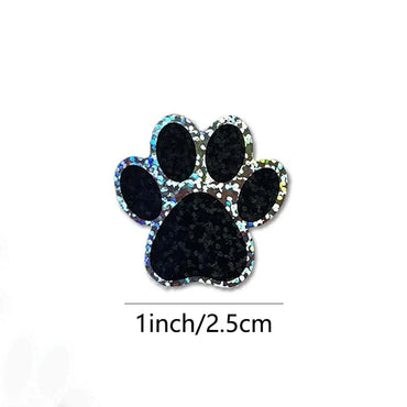 100-500pcs Black laser Sticker Paw Print Reward Stickers Dog Cat Bear Paw Labels for Teacher Student Stationery Sticker (ONLINE ORDER ONLY)