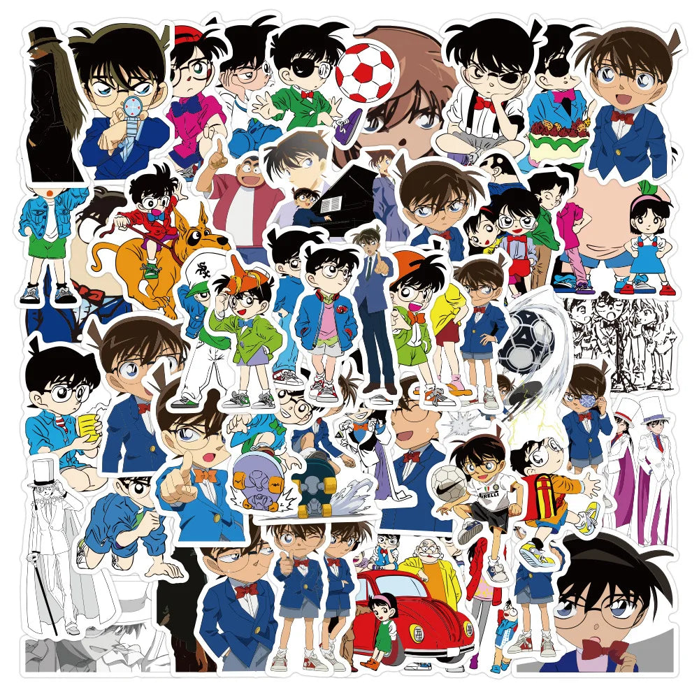 Detective Conan Anime Stickers Set - Laptop, Phone, Skateboard, Luggage Decals (ONLINE ORDER ONLY)