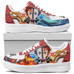 Demon Slayer Sneakers: Tanjiro & Nezuko Low Top Shoes (ONLINE ORDER ONLY)