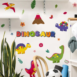 Dinosaur Wall Stickers Decals Waterproof Decor for Bedroom Living Room (Online Order Only)