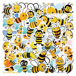 10/30/60PCS Kawaii Cartoon Bee Sticker Packs (ONLINE ORDER ONLY)