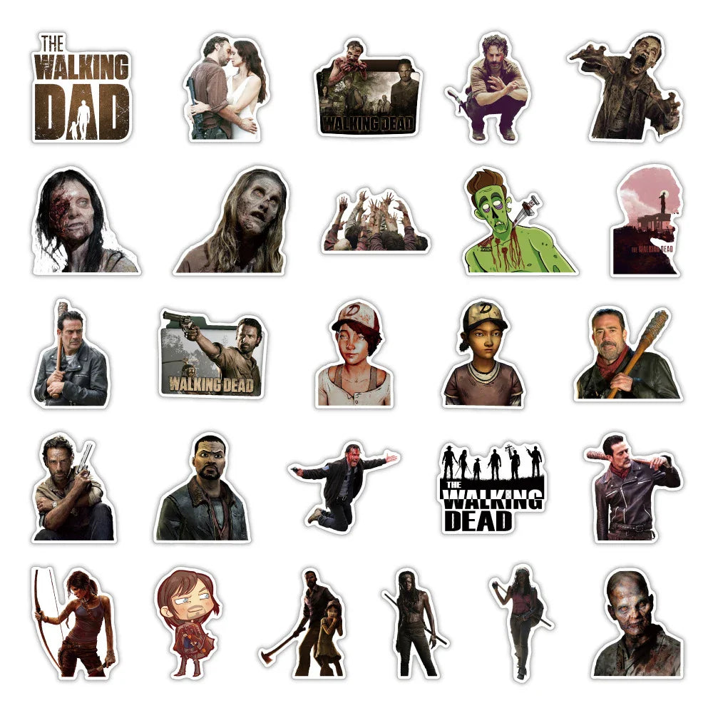 10/30/50pcs TV Show “The Walking Dead” Sticker Packs (ONLINE ORDER ONLY)