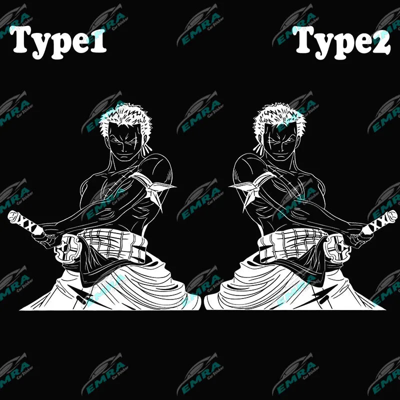 Japanese Anime Car Sticker Cartoon Character External Accessories Big Picture Sports Style Die Cutting Vinyl Decals (ONLINE ORDER ONLY)