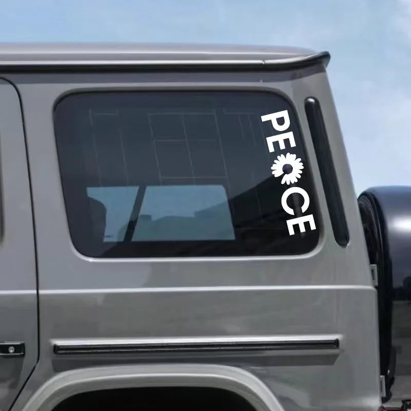 “PEACE”Stickers，High Quality And Durable Automobiles Exterior Accessories Self-adhesive Decals (ONLINE ORDER ONLY)