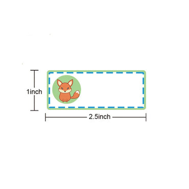 250pcs/roll Name Tag Sticker Personalized Labels Customize Stickers Waterproof Children School Stationery Water Pencil Sticker (Online Order Only)