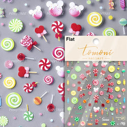 Cute Baking Cookies Bread Bread Cheese Pudding Chocolate Croissant Doughnut Adhesive Nail Art Decoration Sticker Manicure Decals (ONLINE ORDER ONLY)