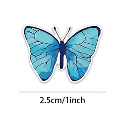 500Pcs /1 Rolls 2.5cm/1inch Butterfly Flower Shaped Sticker Decoration Gift Box Sticker Label Stationery Sticker (ONLINE ORDER ONLY)