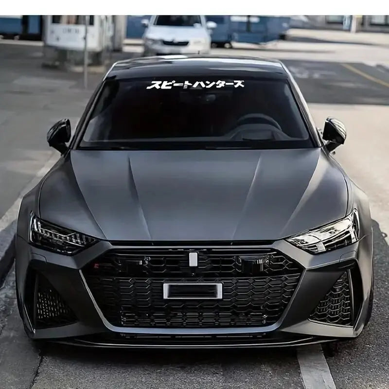 Japanese Style Car Front Window Sticker For JDM Street Racing Windshield Auto Stickers Decals Decor (ONLINE ORDER ONLY)