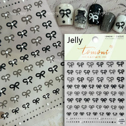 Pink Blue Purple Lovely Line Bowknot Lace Arc Curve Romantic Delicate Cording Embossed Adhesive Nail Art Sticker Manicure Decal (ONLINE ORDER ONLY)