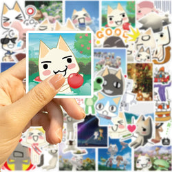 50Pcs Inoue Toro Cat Stickers Funny Kawaii Cartoon Cute Meme Sticker Vinyl Waterproof Graffiti Decal for Laptop Phone Guitar (ONLINE ORDER ONLY)