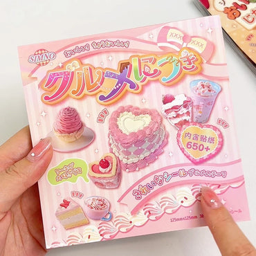 30 Pages Ins Retro Cute Dessert Cake Decorative Stickers Book Scrapbooking Phone Case DIY Journal Collage Material Sticker Gift (ONLINE ORDER ONLY)