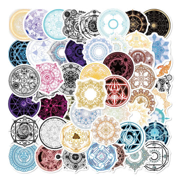 10/50Pcs Anime Magic Circle Stickers Decals For Refrigerator Laptop Skateboard Luggage Phone Stickers Kids Party Toy (Online Order Only)
