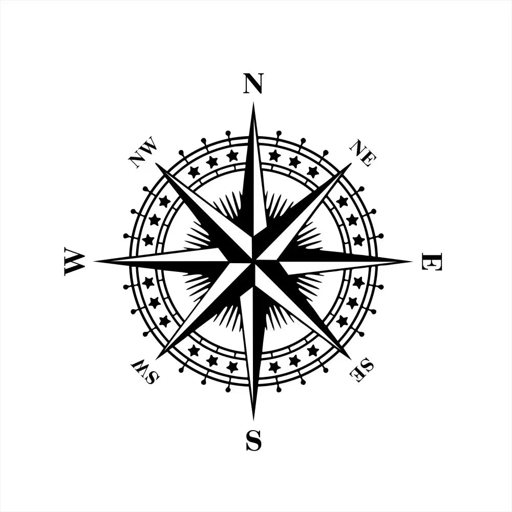 Mountain Adventurers Car Sticker Compass Graphics Truck Decoration Rv Camper Suv Side Hood PVC Auto Accessories (ONLINE ORDER ONLY)