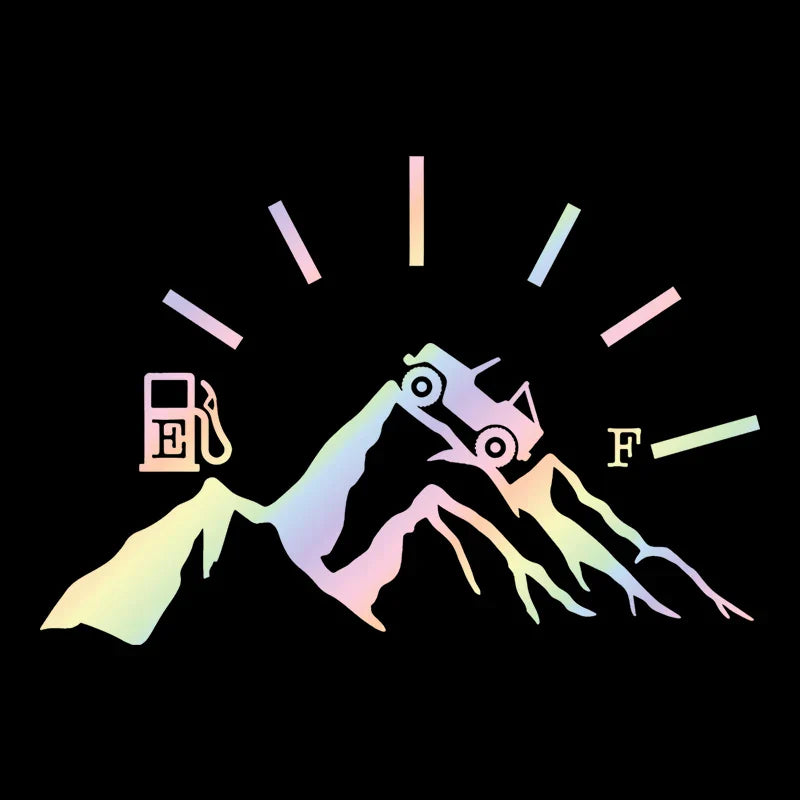 Truck Fuel Mountain Full Gas Gauge Sticker for Car Fuel Tank Cap Door Decoration Automotive Supplies Stickers PVC Vinyl Decals (ONLINE ORDER ONLY)